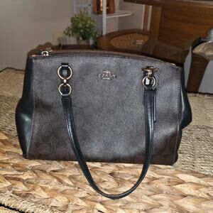 COACH CHRISTIE SIGNATURE SATCHEL BAG